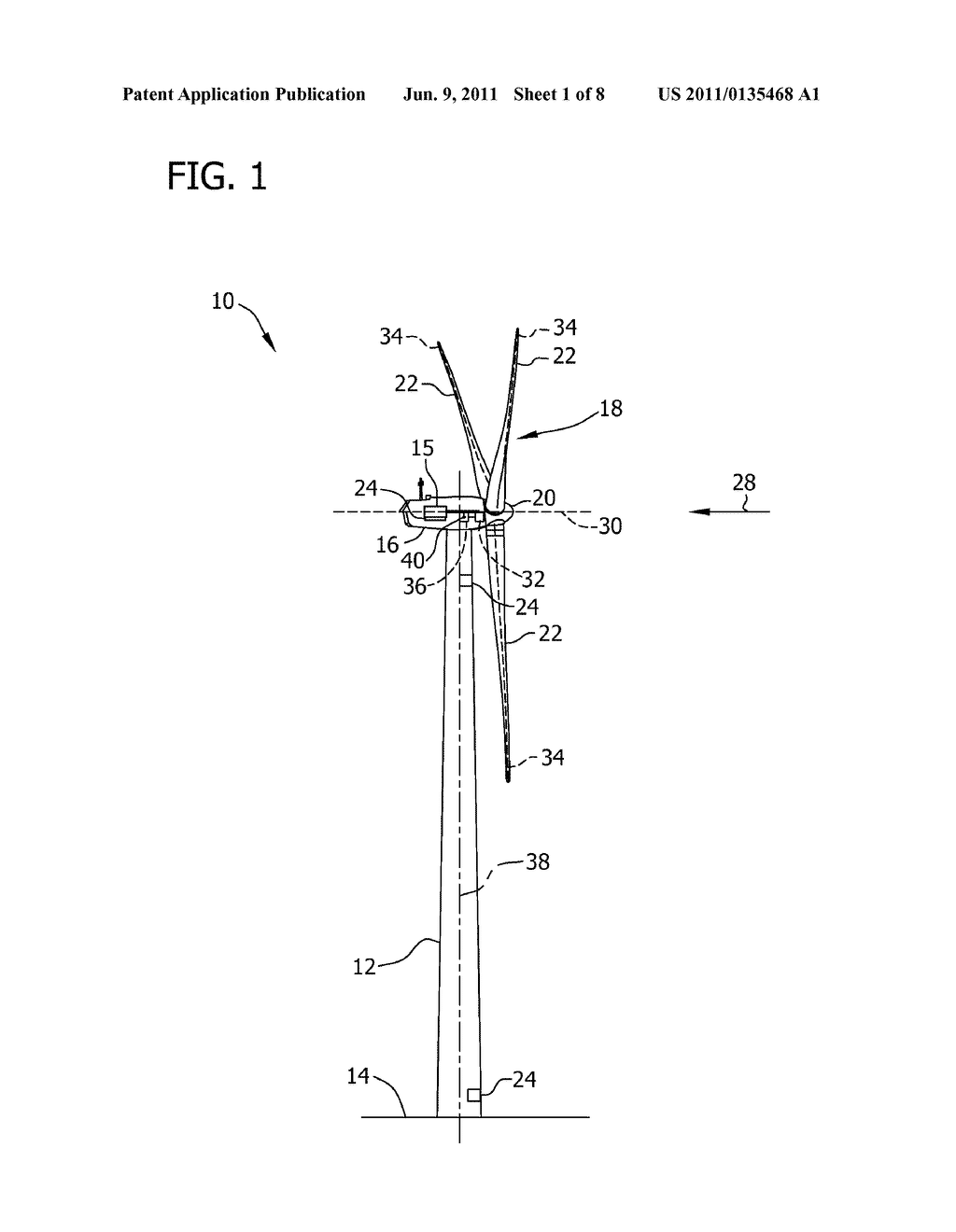 SYSTEMS AND METHODS FOR MONITORING A STRUCTURAL HEALTH OF A WIND TURBINE - diagram, schematic, and image 02