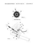 DEVICE FOR ADJUSTING THE FREE STROKE IN HYDRAULIC BRAKES OF BICYCLES OR     MOTORCYCLES diagram and image