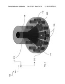 Mold-Tool System having Melt-Splitting Device Including Uninterrupted Melt     Channels Extending From Inlet and Outlets diagram and image