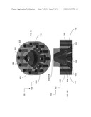 Mold-Tool System having Melt-Splitting Device Including Uninterrupted Melt     Channels Extending From Inlet and Outlets diagram and image