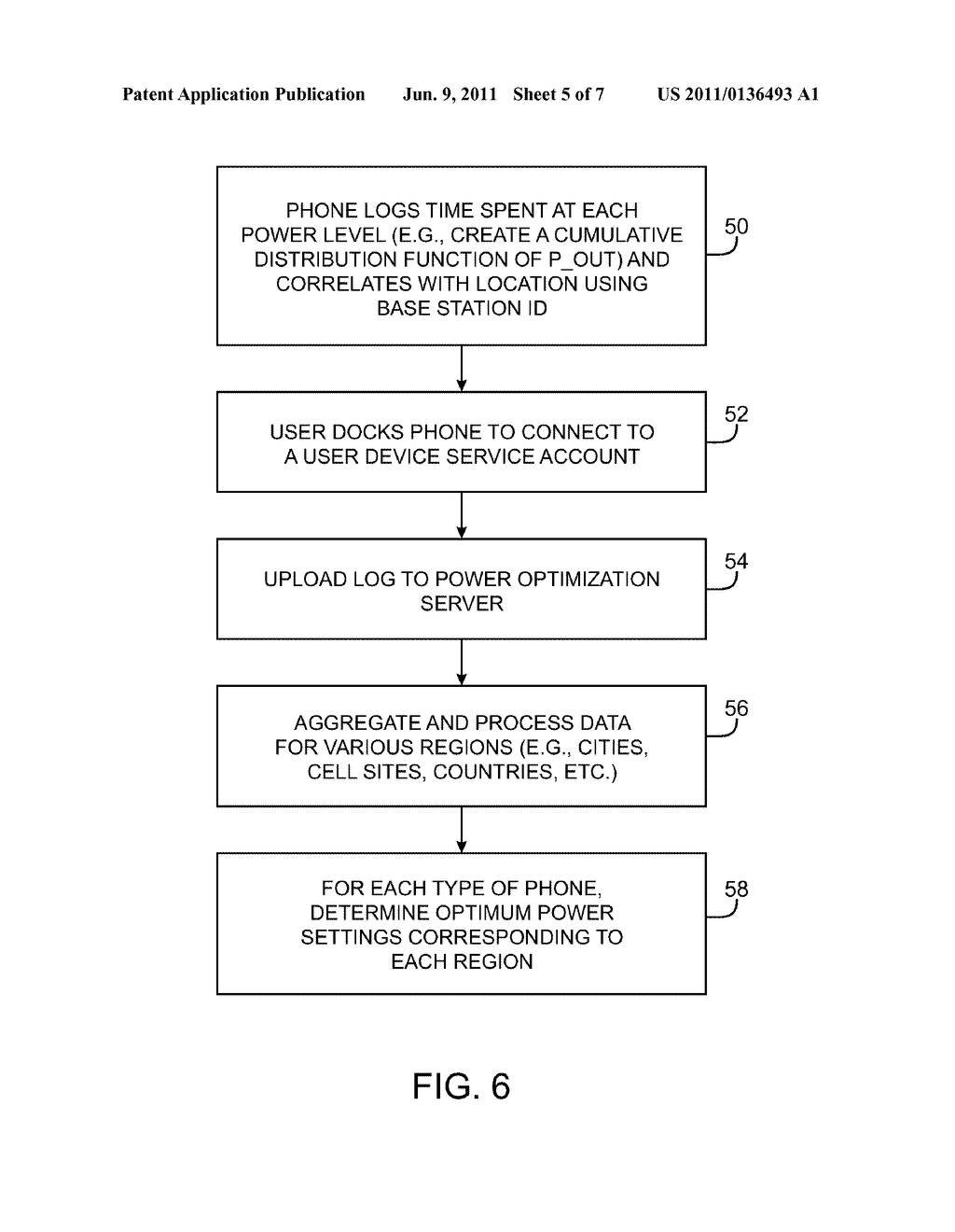 METHODS FOR GEOGRAPHIC OPTIMIZATION OF CELLULAR TELEPHONE TRANSMIT POWER     SETTINGS - diagram, schematic, and image 06