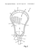 LACROSSE HEAD HAVING A BALL STOP diagram and image