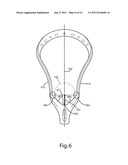 LACROSSE HEAD HAVING A BALL STOP diagram and image