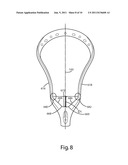 LACROSSE HEAD HAVING A BALL STOP diagram and image