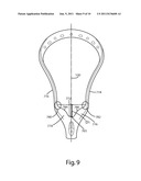 LACROSSE HEAD HAVING A BALL STOP diagram and image