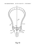 LACROSSE HEAD HAVING A BALL STOP diagram and image