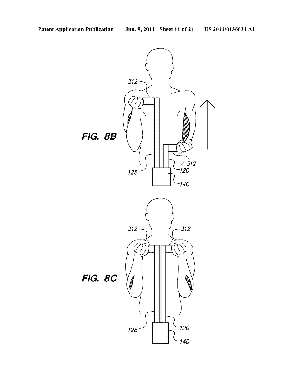 PORTABLE EXERCISE APPARATUS AND METHOD - diagram, schematic, and image 12