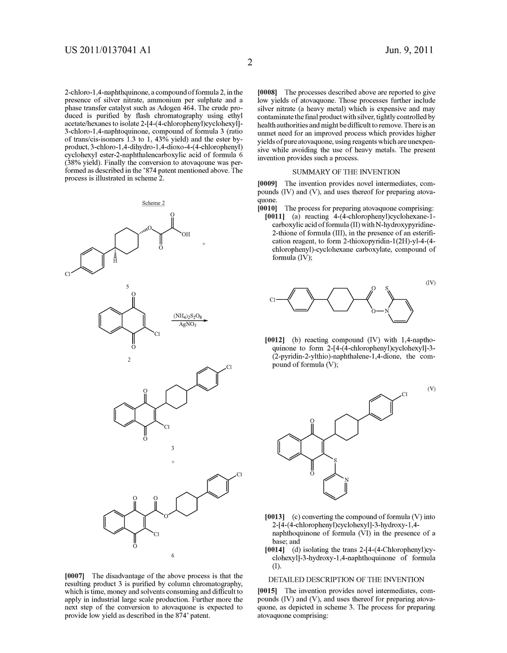 PROCESS FOR PREPARING ATOVAQUONE AND ASSOCIATE INTERMEDIATES - diagram, schematic, and image 03