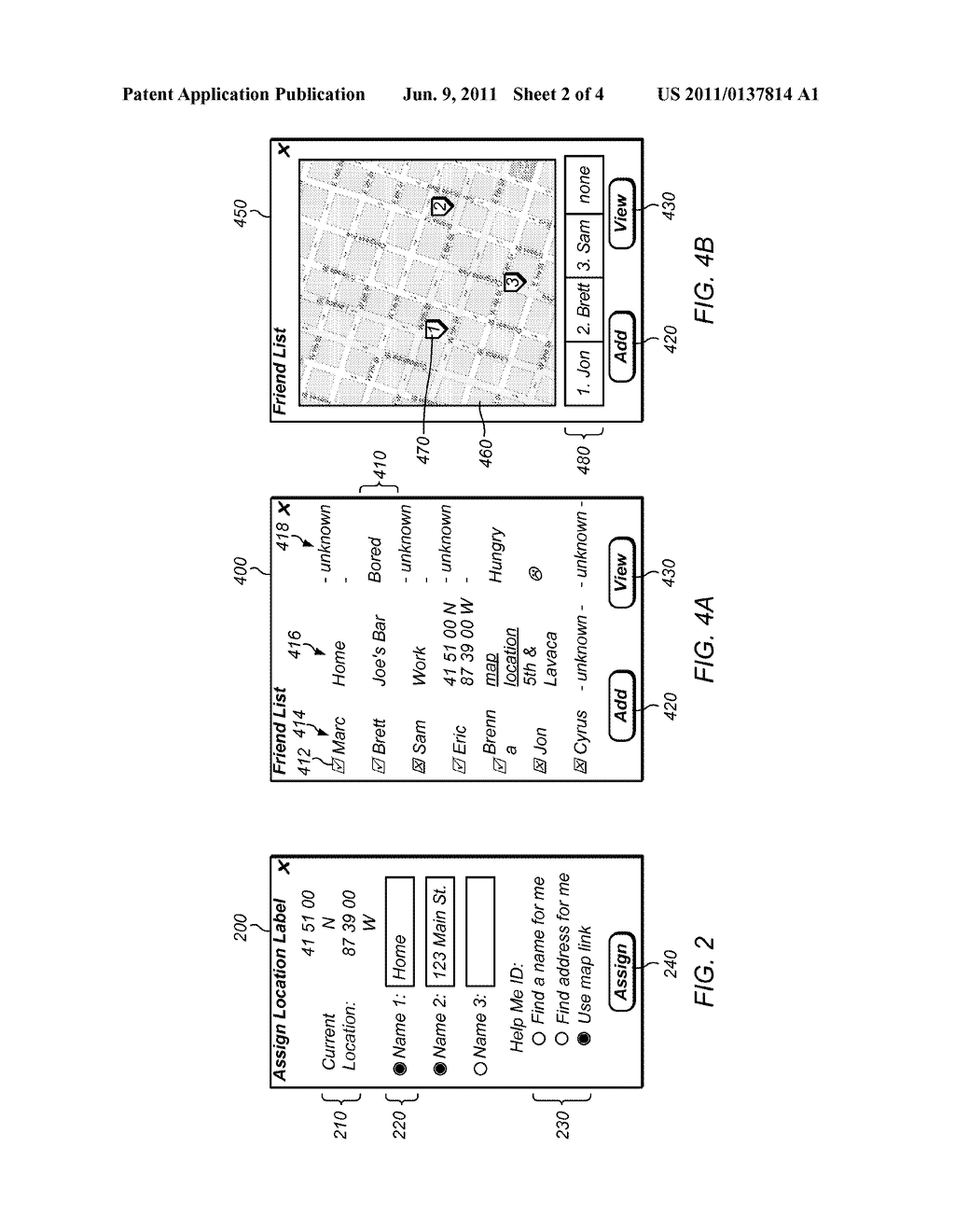 Social Networking System which Provides Notification of User Location     Based on Distance - diagram, schematic, and image 03