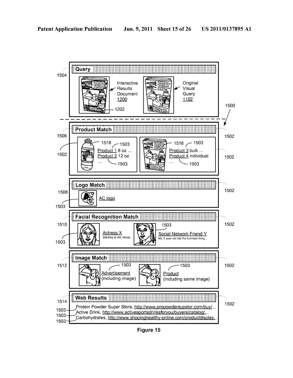 Hybrid Use of Location Sensor Data and Visual Query to Return Local     Listings for Visual Query - diagram, schematic, and image 16