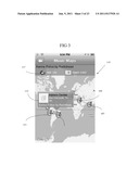 METHOD OF MAPPING SONGS BEING LISTENED TO AT A GIVEN LOCATION, AND     ADDITIONAL APPLICATIONS ASSOCIATED WITH SYNCHRONIZED LYRICS OR SUBTITLES diagram and image