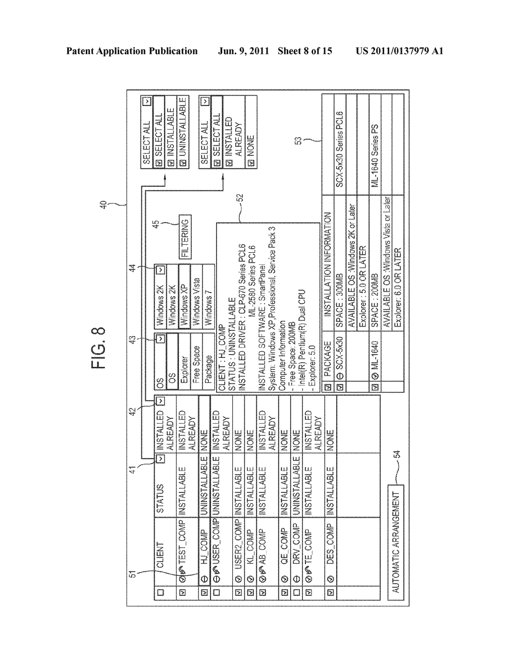 SERVER CONNECTED TO IMAGE FORMING APPARATUS AND CLIENT, CLIENT, AND METHOD     OF REMOTELY INSTALLING DRIVER OF IMAGE FORMING APPARATUS - diagram, schematic, and image 09