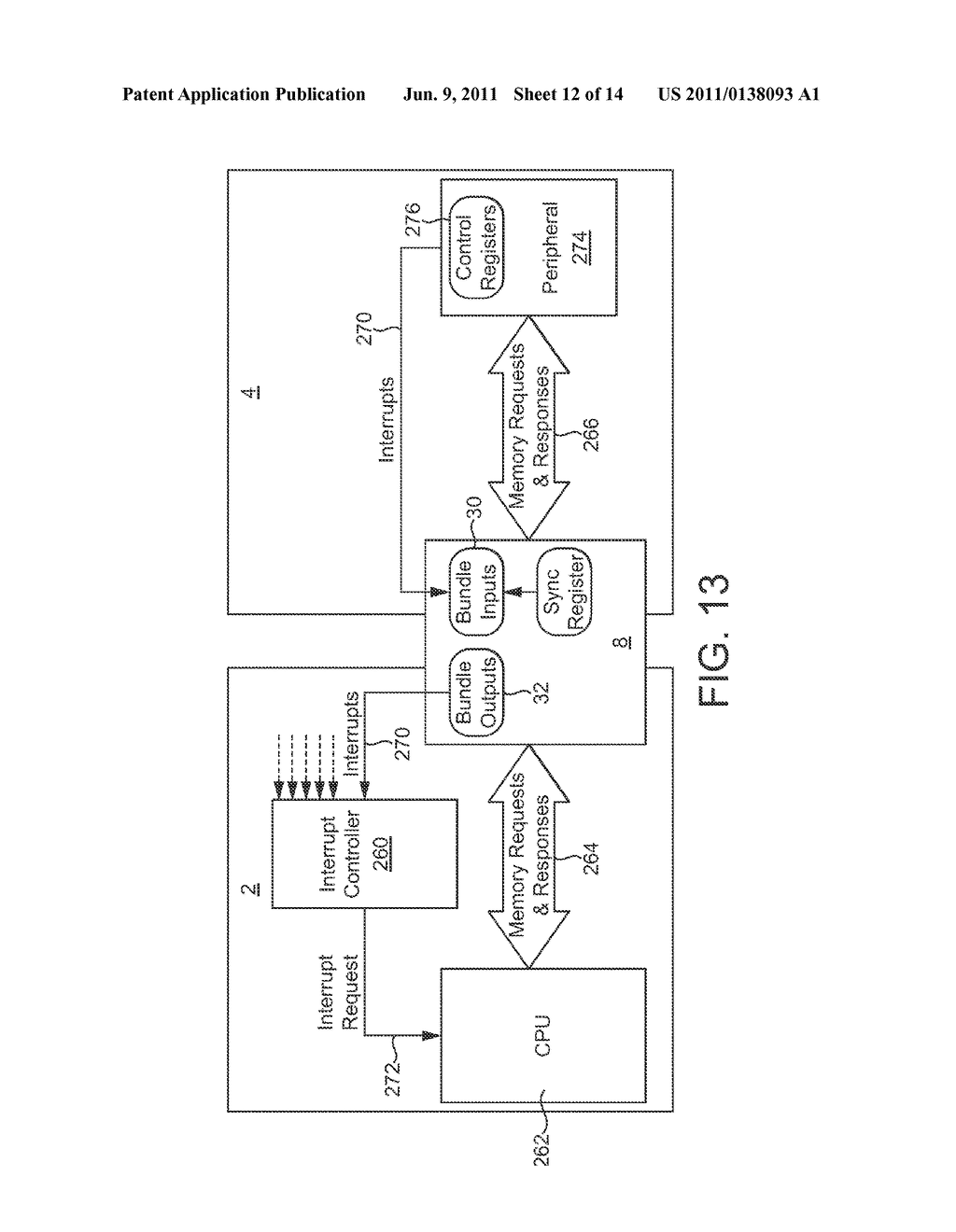 INTEGRATED CIRCUIT PACKAGE WITH MULTIPLE DIES AND INTERRUPT PROCESSING - diagram, schematic, and image 13