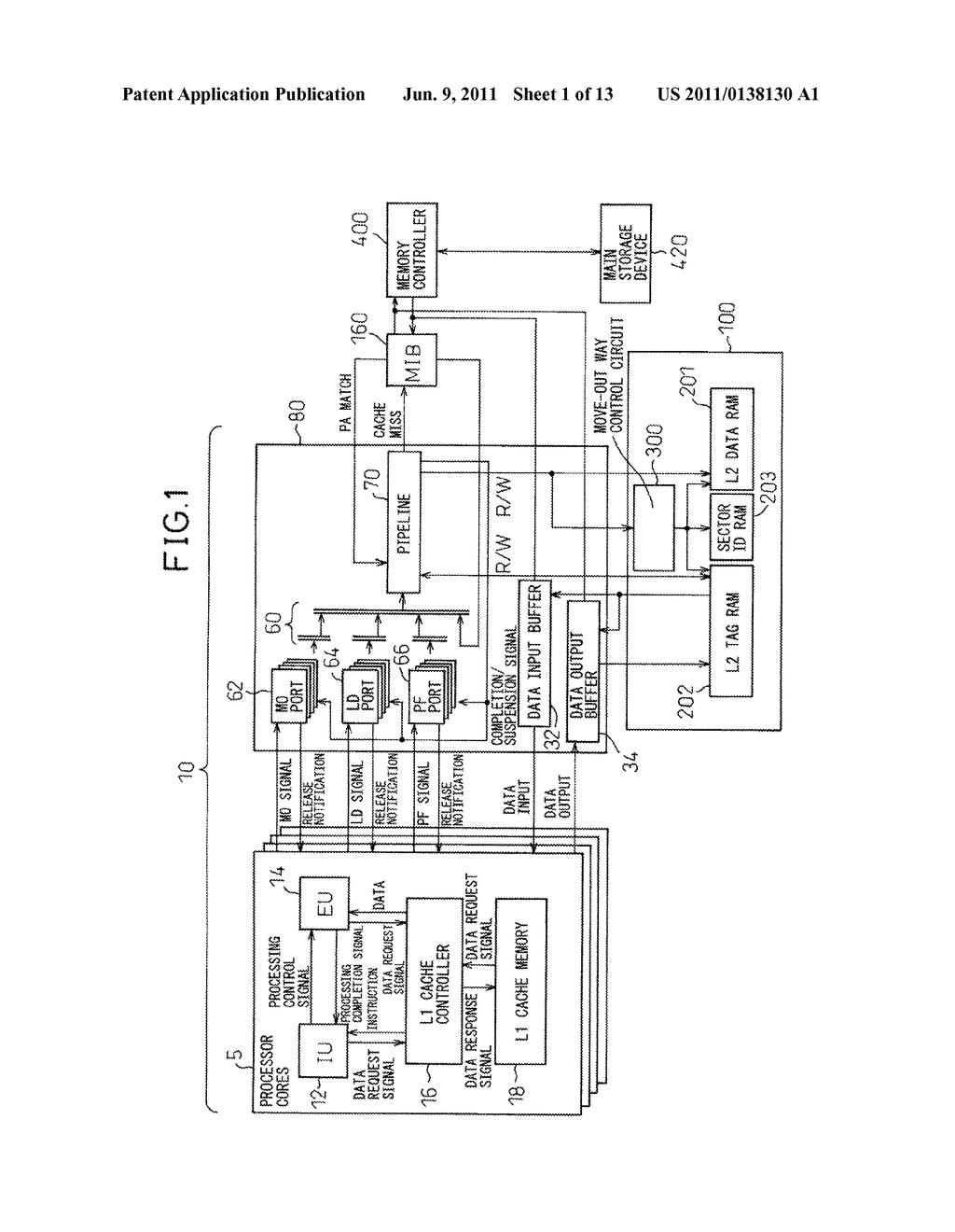 PROCESSOR AND METHOD OF CONTROL OF PROCESSOR - diagram, schematic, and image 02