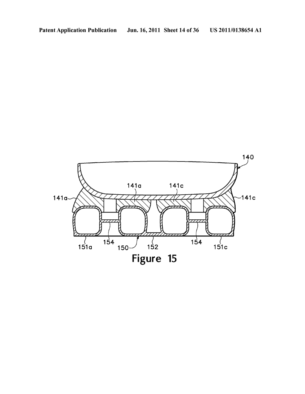 Article Of Footwear With A Sole Structure Having Fluid-Filled Support     Elements - diagram, schematic, and image 15