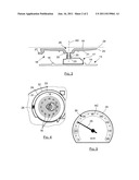 BACKLIT GRADUATED GAUGE INCLUDING MEANS FOR SUPER-ILLUMINATING A PORTION     OF THE GRADUATIONS diagram and image