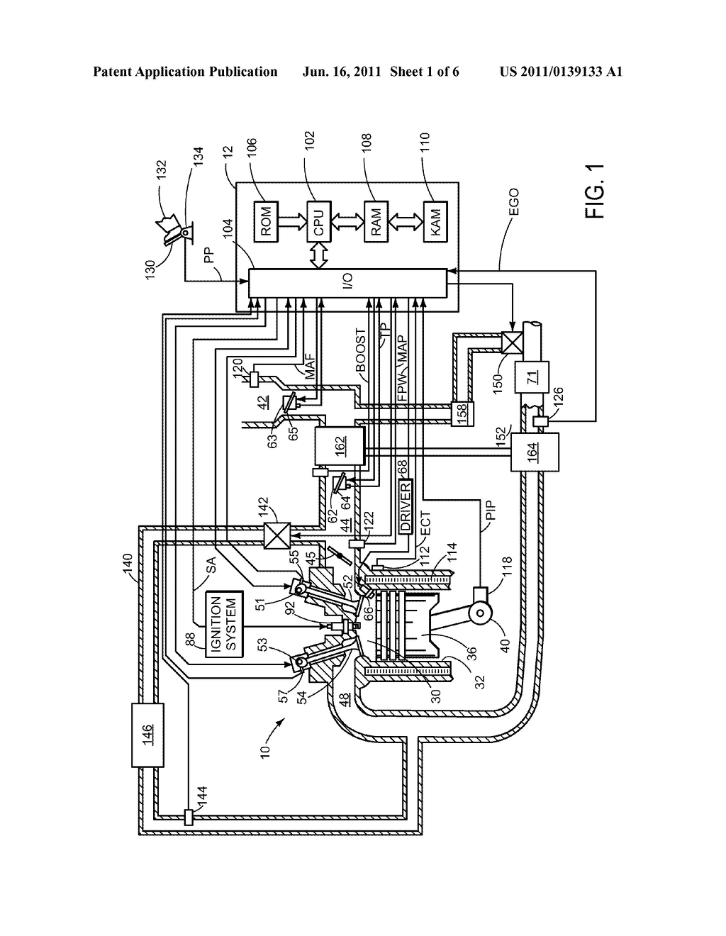 COOLED EGR SYSTEM FOR COOLANT HEATING DURING COLD ENGINE START - diagram, schematic, and image 02