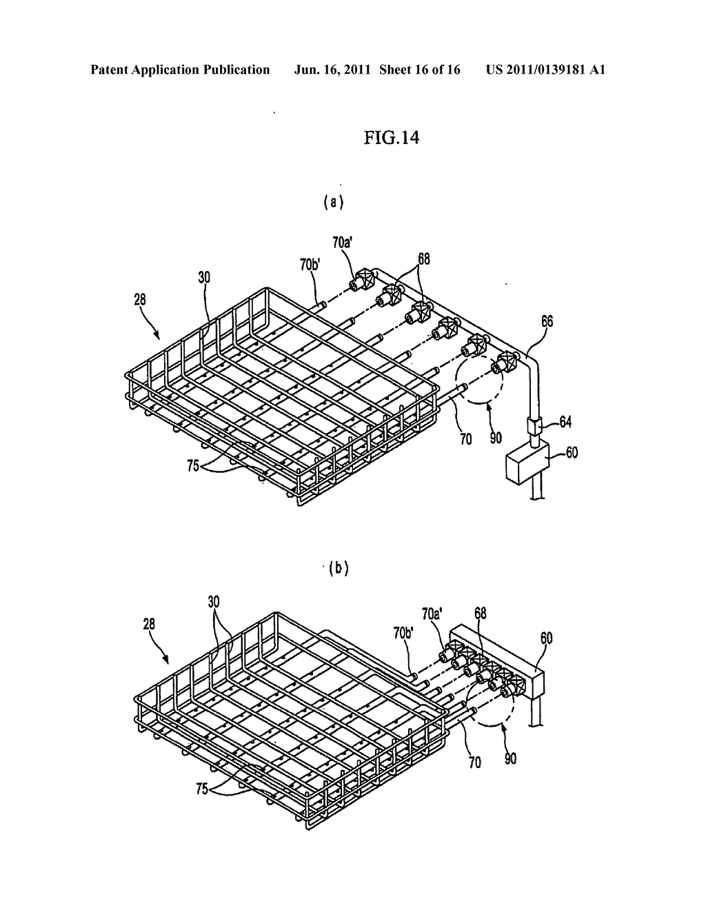 Dishwasher having steam washing function and dishwashing method - diagram, schematic, and image 17