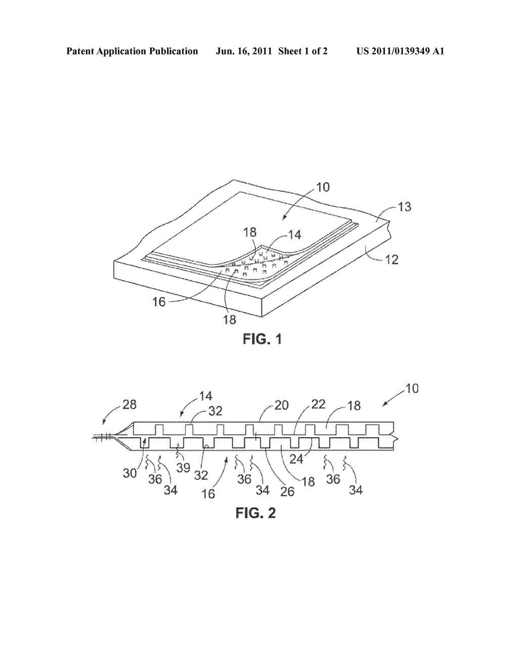 CONCRETE CURE BLANKET HAVING REFLECTIVE BUBBLE LAYER AND METHOD OF     MANUFACTURING - diagram, schematic, and image 02