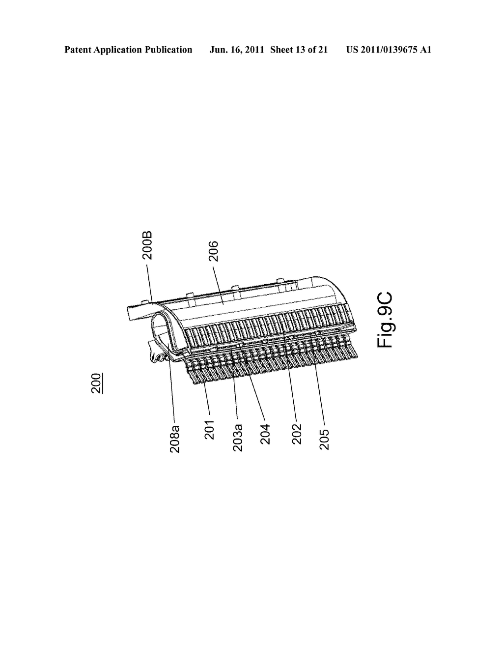 Wafer container with at least one purgeable supporting module having a     long slot - diagram, schematic, and image 14