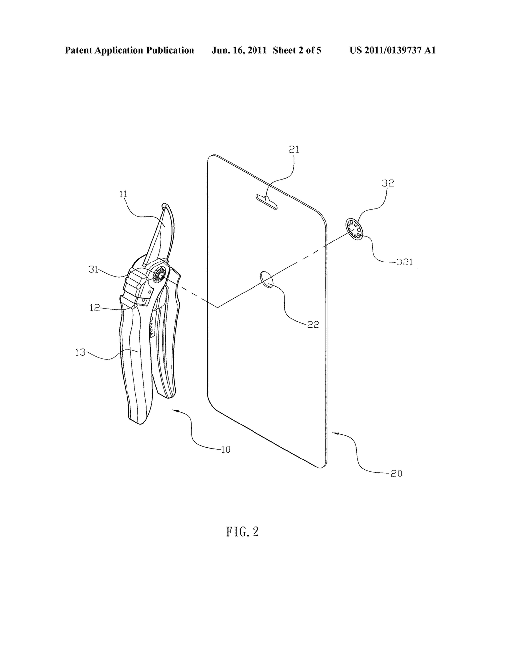 Gardening Tool Suspension Device - diagram, schematic, and image 03