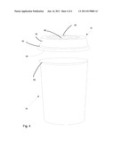 Pulp Molded Biodegradable Remove-ably Connectable Lid diagram and image