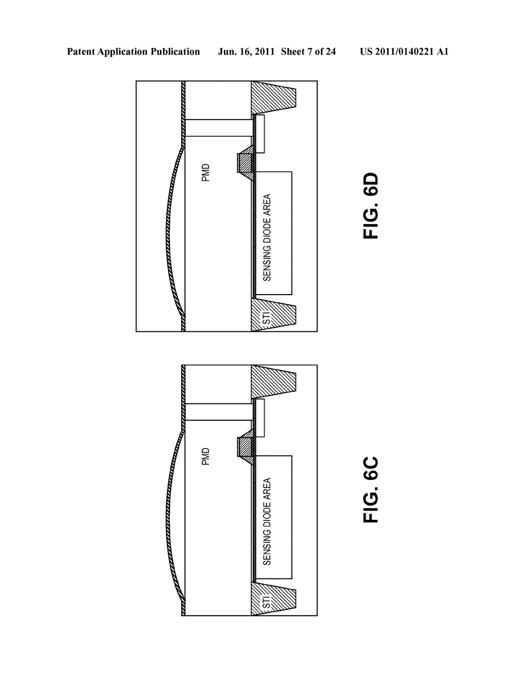 IMAGE SENSOR HAVING CURVED MICRO-MIRRORS OVER THE SENSING PHOTODIODE AND     METHOD FOR FABRICATING - diagram, schematic, and image 08