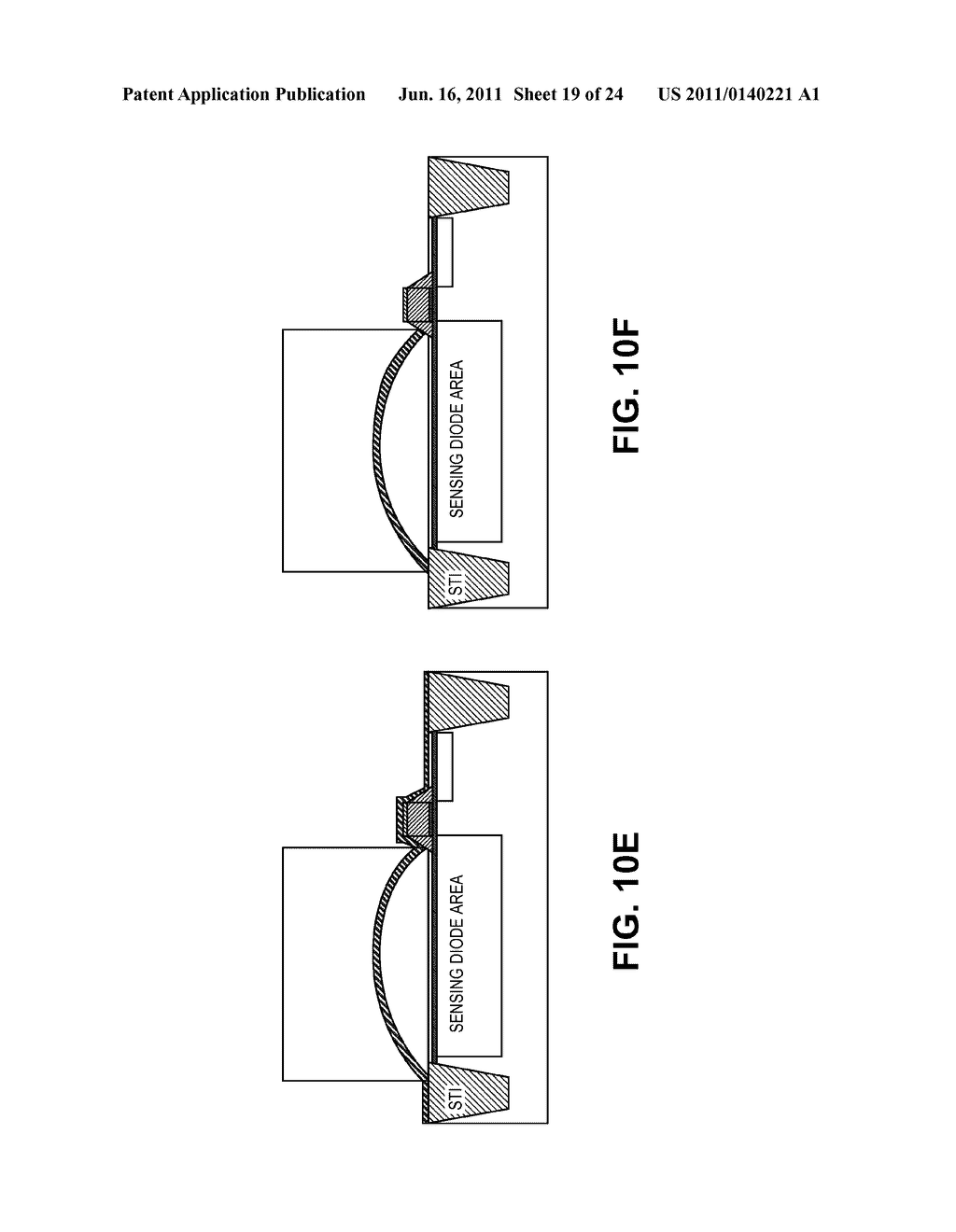 IMAGE SENSOR HAVING CURVED MICRO-MIRRORS OVER THE SENSING PHOTODIODE AND     METHOD FOR FABRICATING - diagram, schematic, and image 20