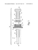 Compressive rod assembly for molten metal containment structure diagram and image