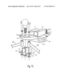 Height adjustable articulated tow hitch diagram and image