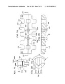 CRAWLER TRACK HAVING REPLACEABLE CAULKS diagram and image