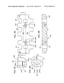 CRAWLER TRACK HAVING REPLACEABLE CAULKS diagram and image