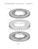 Low Noise Rotor or Stator of an Electric Motor or Generator and Method of     Assembling the Same diagram and image