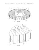 Low Noise Rotor or Stator of an Electric Motor or Generator and Method of     Assembling the Same diagram and image