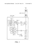 APPARATUS FOR DRIVING LIGHT EMITTING DIVICE USING PULSE-WIDTH MODULATOIN diagram and image