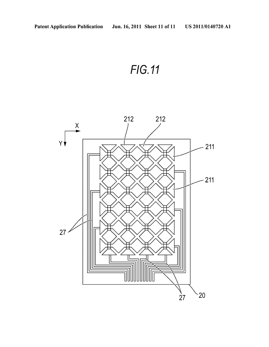 ELECTROSTATIC CAPACITANCE-TYPE INPUT DEVICE, METHOD OF TESTING     ELECTROSTATIC CAPACITANCE-TYPE INPUT DEVICE, AND DRIVING DEVICE FOR     ELECTROSTATIC CAPACITANCE-TYPE INPUT DEVICE - diagram, schematic, and image 12