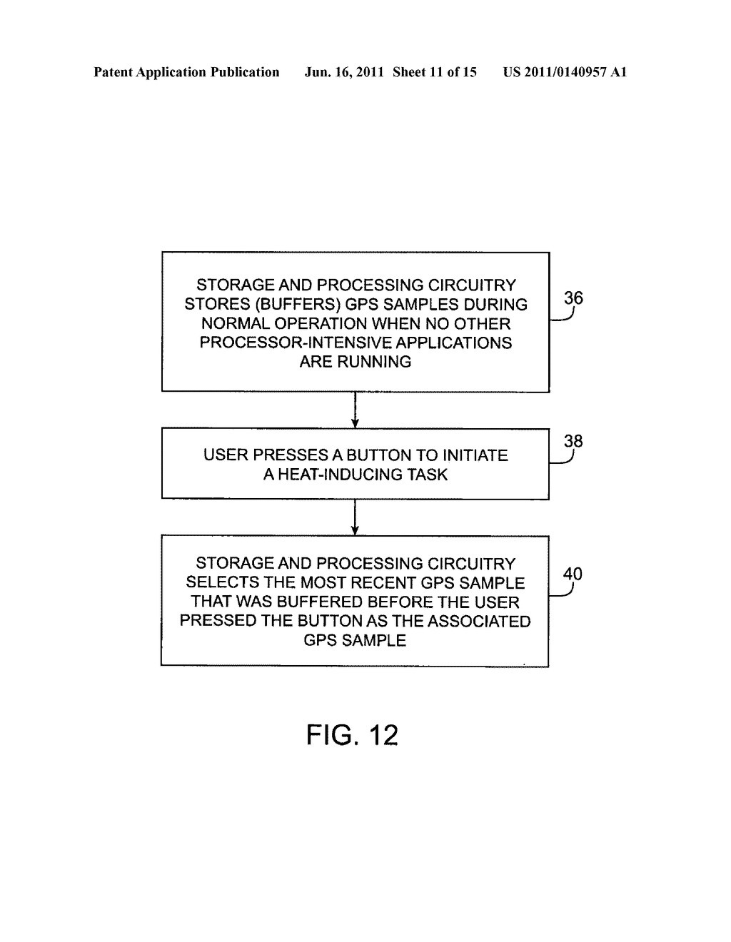 METHODS FOR REDUCING GLOBAL POSITIONING SYSTEM ERRORS IN PORTABLE     ELECTRONIC DEVICES - diagram, schematic, and image 12