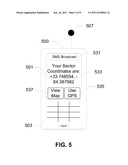 Devices, Systems and Methods for Providing Location Information Over a     Cellular Network diagram and image