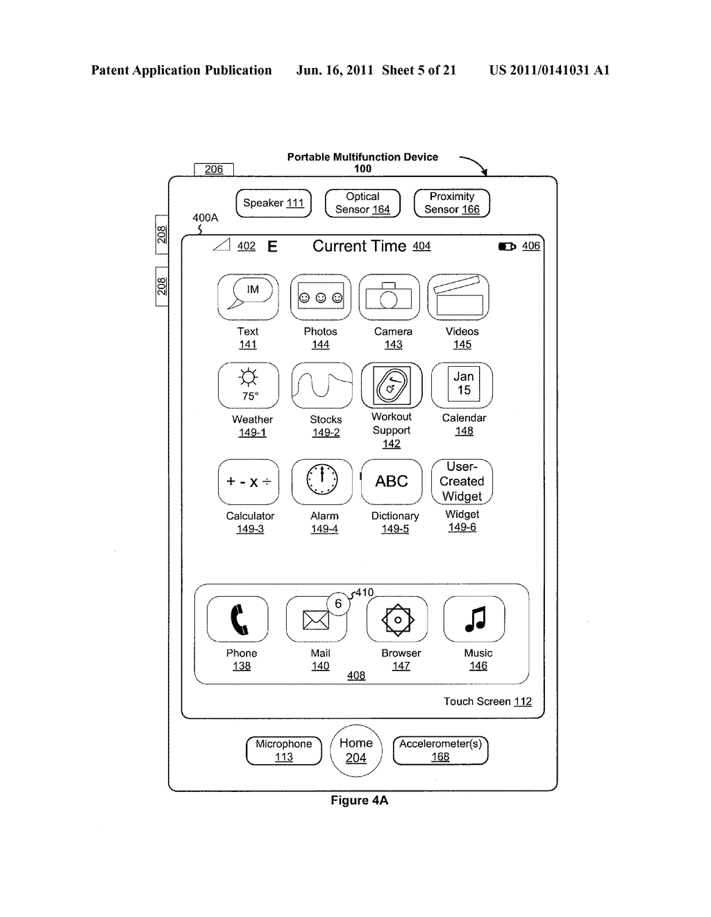 Device, Method, and Graphical User Interface for Management and     Manipulation of User Interface Elements - diagram, schematic, and image 06