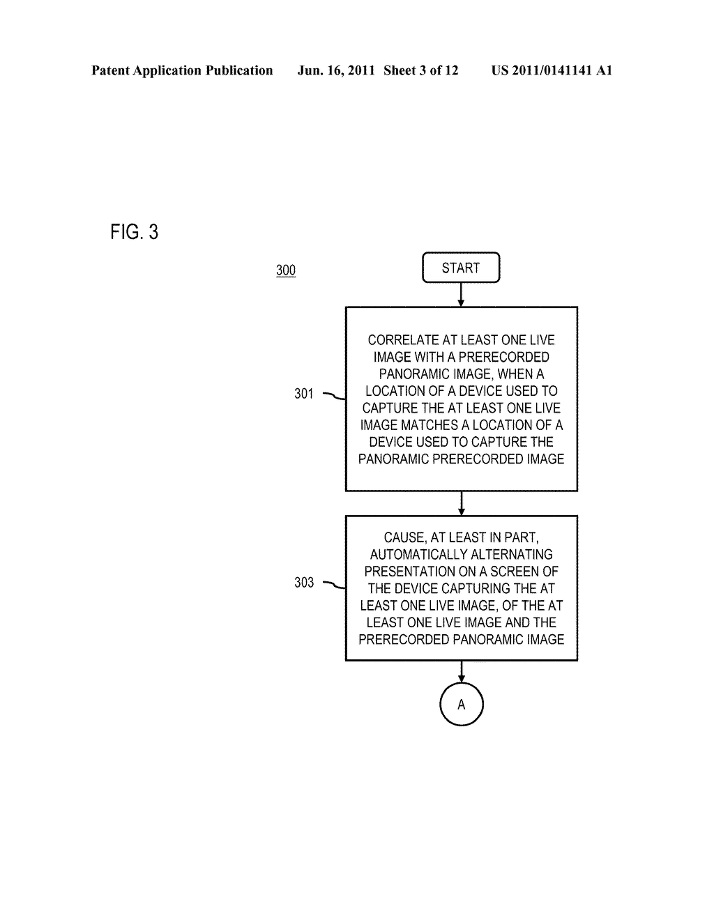 METHOD AND APPARATUS FOR CORRELATING AND NAVIGATING BETWEEN A LIVE IMAGE     AND A PRERECORDED PANORAMIC IMAGE - diagram, schematic, and image 04