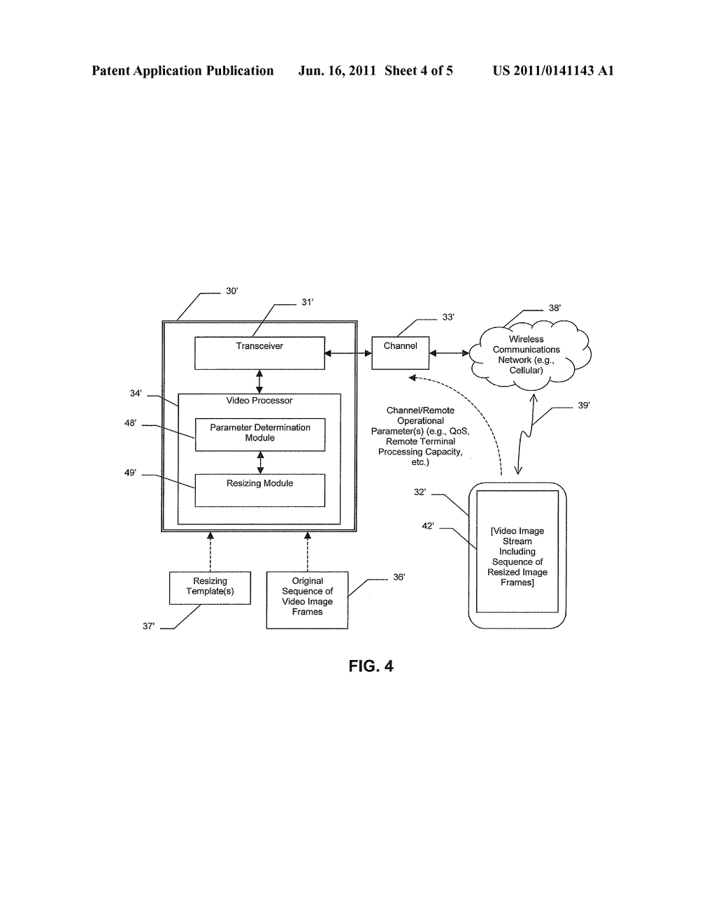 IMAGE PROCESSING SYSTEM FOR IMAGE RESIZING BASED UPON OPERATIONAL FEEDBACK     PARAMETERS AND RELATED METHODS - diagram, schematic, and image 05