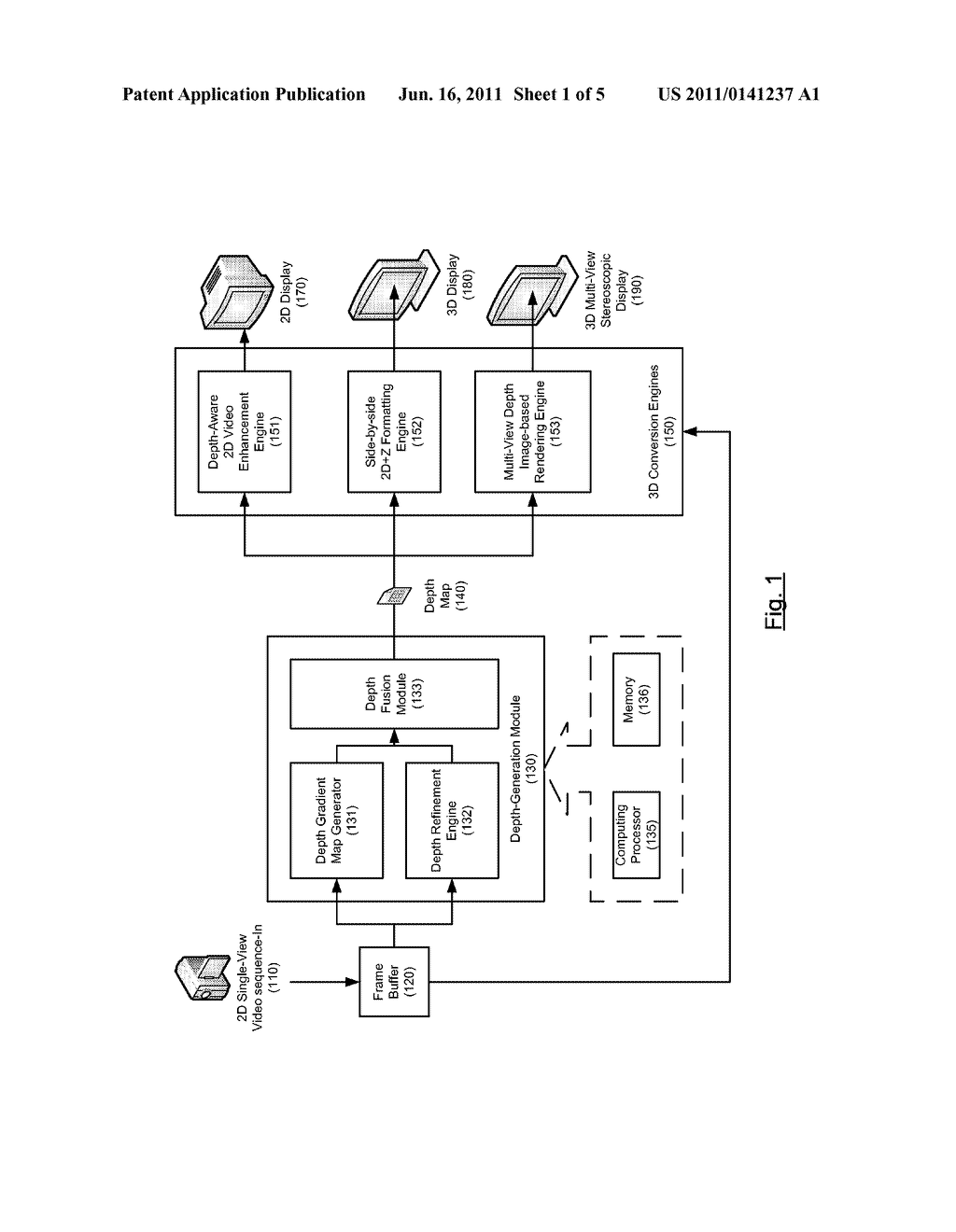 DEPTH MAP GENERATION FOR A VIDEO CONVERSION SYSTEM - diagram, schematic, and image 02