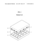 OUTDOOR LARGE AREA DISPLAY DEVICE AND MANUFACTURING METHOD OF THE SAME diagram and image