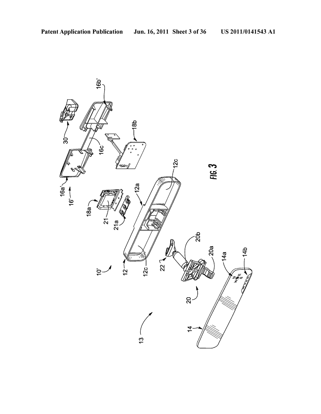 MIRROR ASSEMBLY FOR VEHICLE - diagram, schematic, and image 04