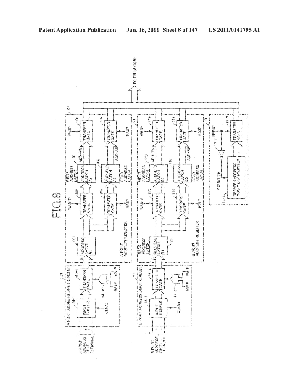 MULTI-PORT MEMORY BASED ON DRAM CORE - diagram, schematic, and image 09