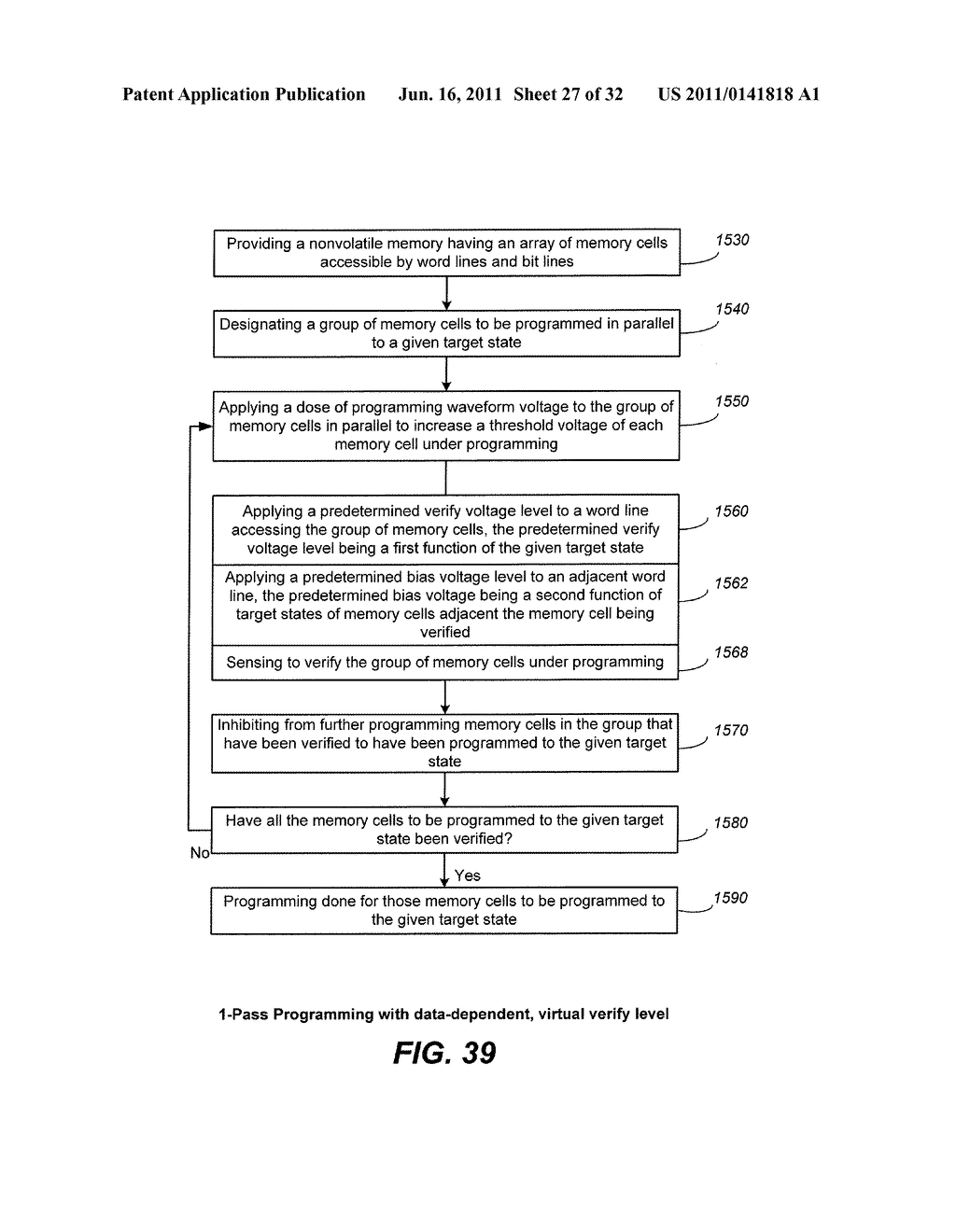 Nonvolatile Memory and Method for Compensating During Programming for     Perturbing Charges of Neighboring Cells - diagram, schematic, and image 28