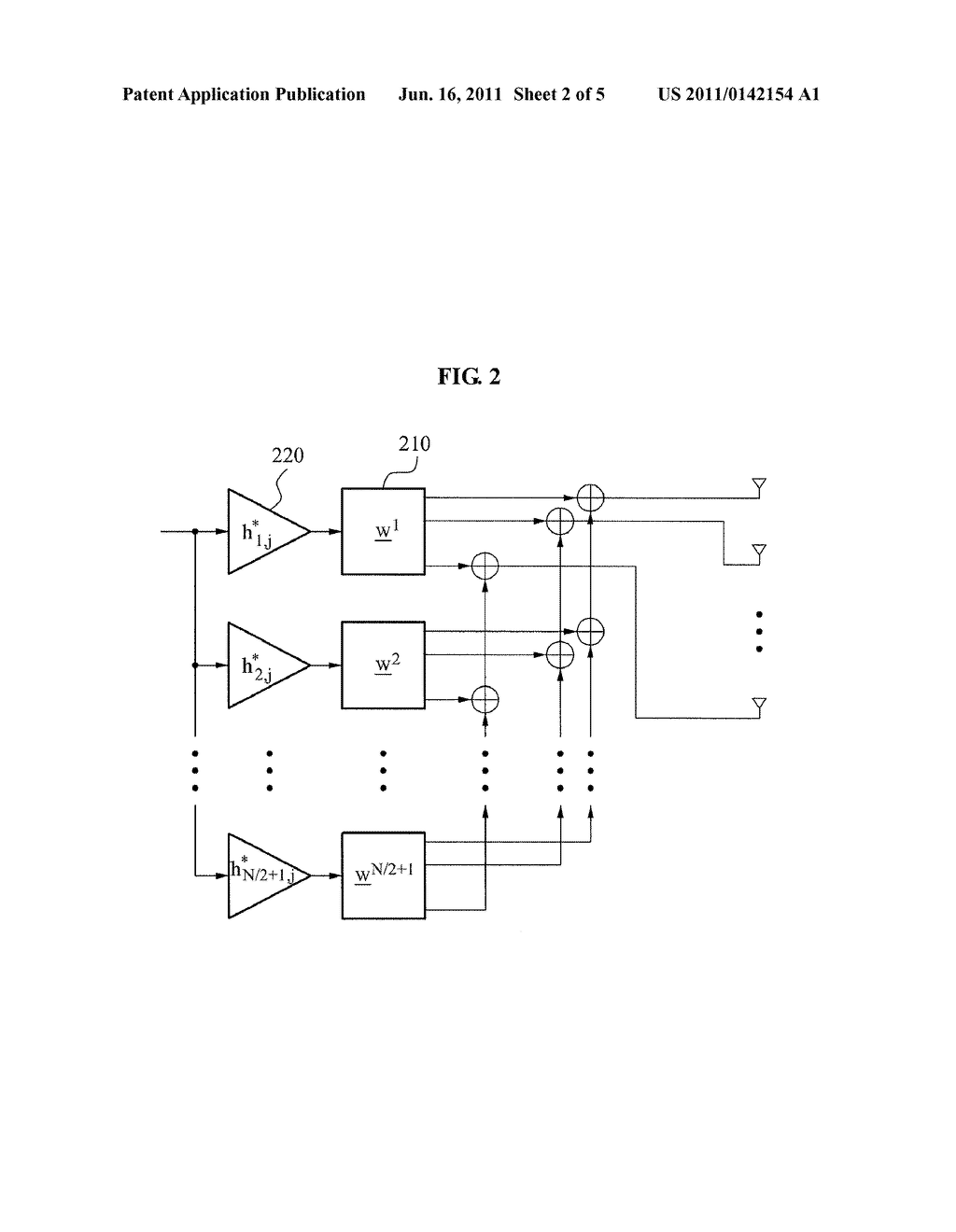 SEQUENTIAL TRANSMISSION MULTI-BEAMFORMING METHOD WITH LOW COMPLEXITY USING     HADAMARD MATRIX - diagram, schematic, and image 03