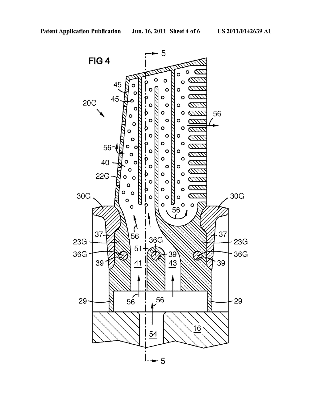 MODULAR TURBINE AIRFOIL AND PLATFORM ASSEMBLY WITH INDEPENDENT ROOT TEETH - diagram, schematic, and image 05