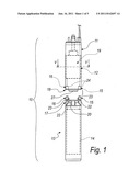 Containment structure for an actuation unit for immersion pumps,     particularly for compact immersion pumps to be immersed in wells diagram and image