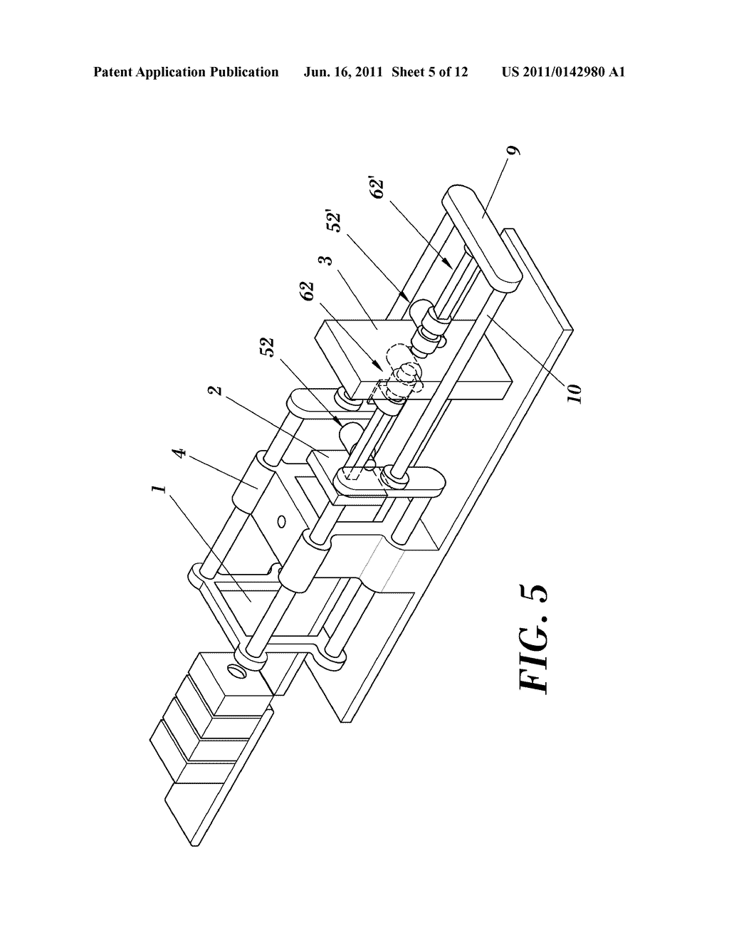 DRIVE DEVICE FOR DRIVING A CLOSING PLATE IN A VERTICAL MOULD CASTING     MACHINE AND MACHINE COMPRISING SAID DEVICE - diagram, schematic, and image 06